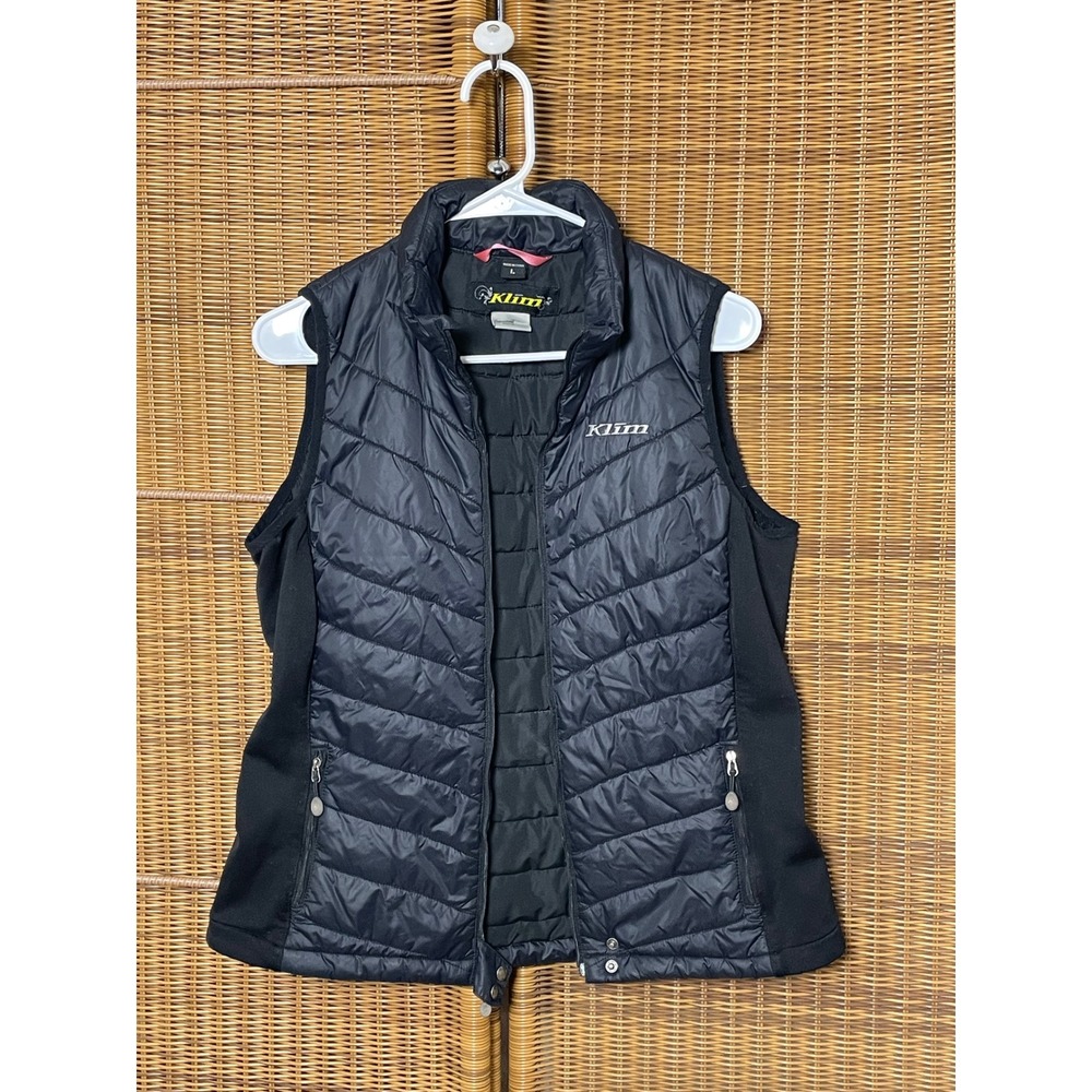 Klim Womens Puffer Vest Black 3M Thinsulate Platinum Insulated Size Large
